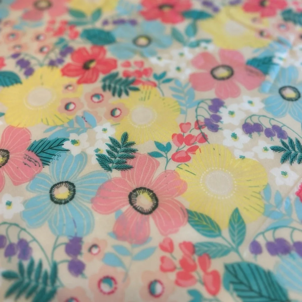 Vintage Pastel Floral Scarf